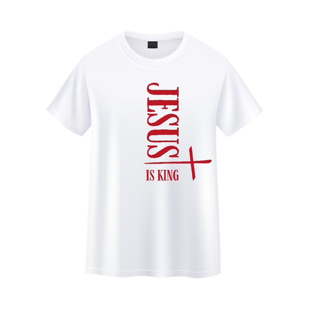 Woman T-Shirt Short Sleeve Christian Jesus is King